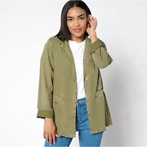 Peace Love World Khaki Women's Blazer